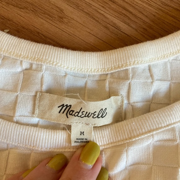 Madewell Cami Tank Top in Checkerboard Jacquard - Picture 3 of 6